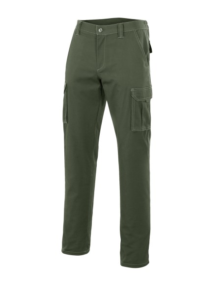 PANTALON MULTIBOLSILLOS. VERDE CAZA TALLA 34-60